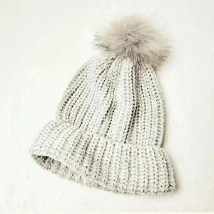 Jules Kae Pom Beanie, Silver Snowday Beanie, OS